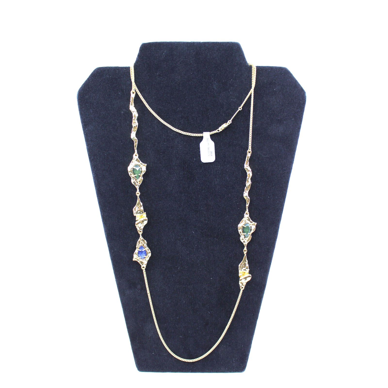Alexis Bittar NEW ALEXIS BITTAR Brut Gold Long Station 14kp Necklace $395 Size ONE SIZE - 1 Thumbnail
