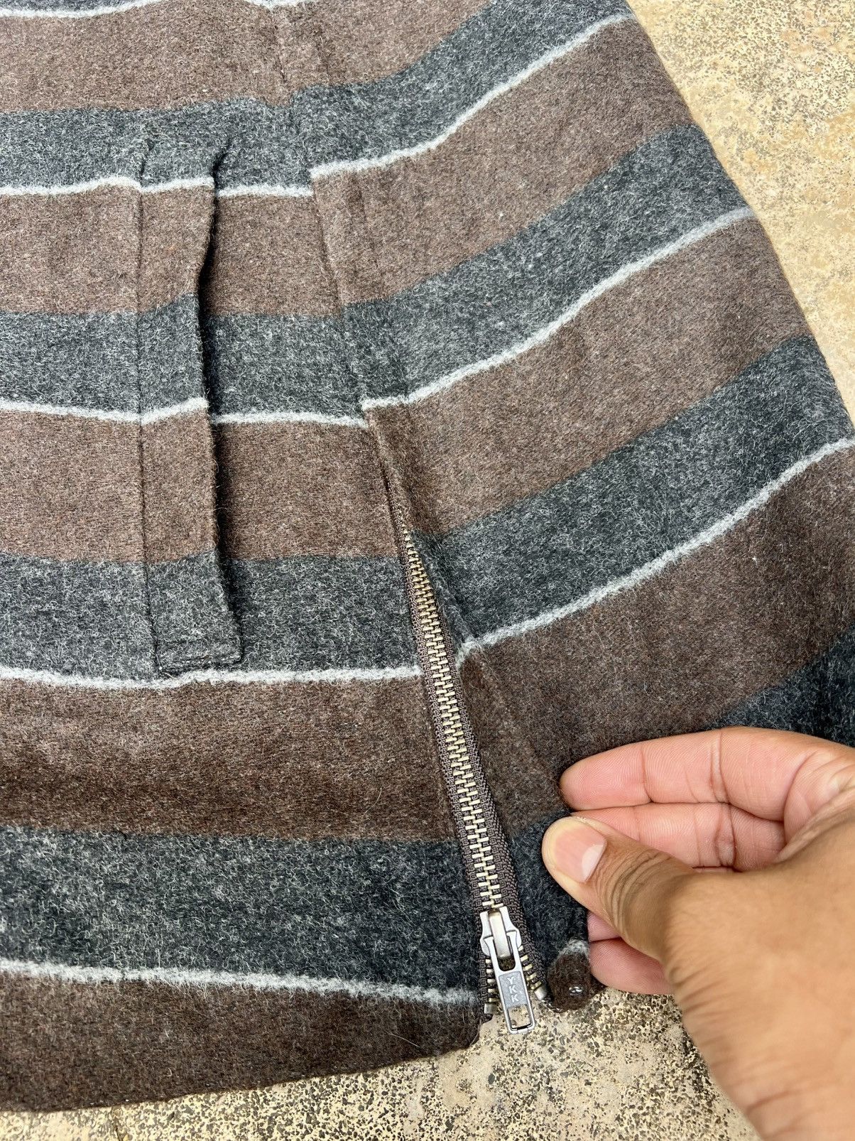 5351 POUR LES HOMMES × If Six Was Nine × KMRii Vintage Y2K 5351 Pour Les Femmes Poncho Wool Jacket Size US M / EU 48-50 / 2 - 7 Thumbnail