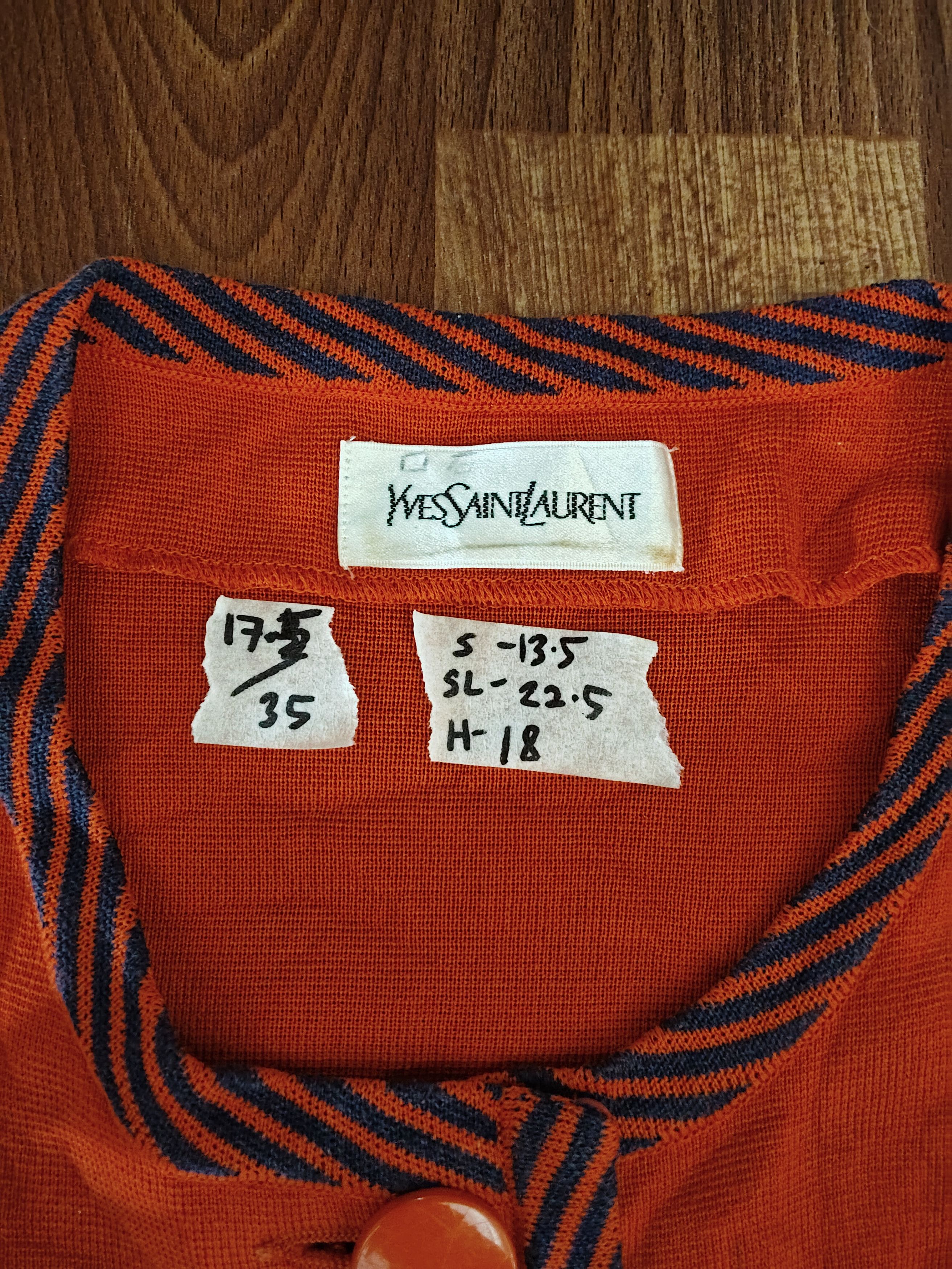 Vintage × Yves Saint Laurent YVES SAINT LAURENT Long Blouse Size S / US 4 / IT 40 - 2 Thumbnail