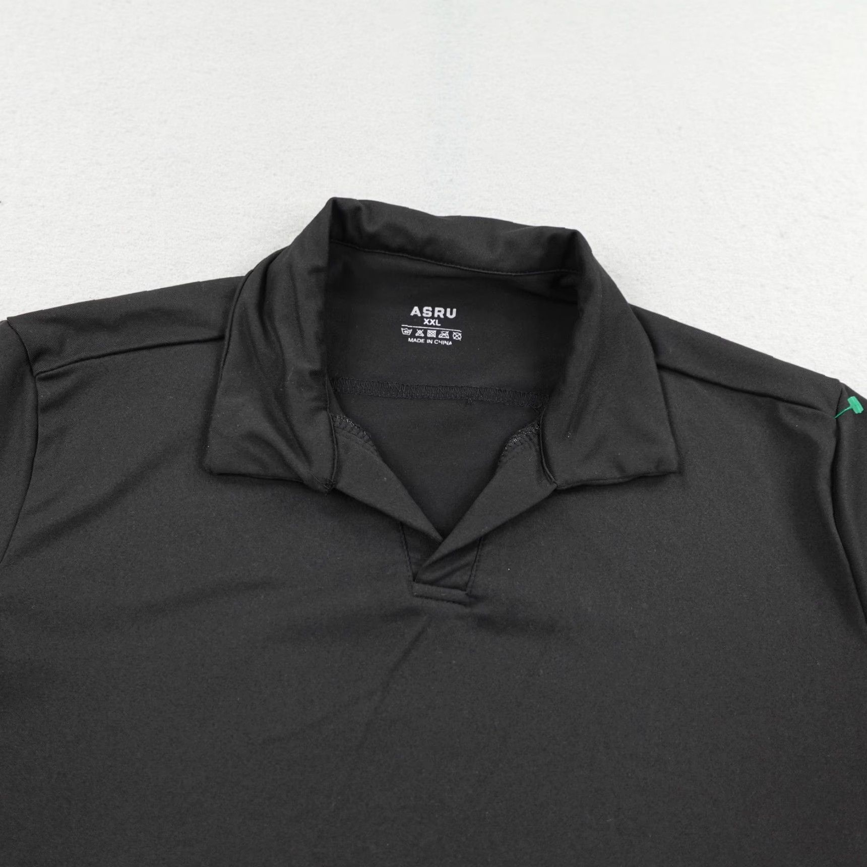 ASRV ASRV Polo Shirt Men 2XL Black Performance Flex Short Sleeve Athletic Stretch T-Shirt Shirt Moisture Wicking Breathable Workout Polo Mens Size US XXL / EU 58 / 5 - 2 Thumbnail
