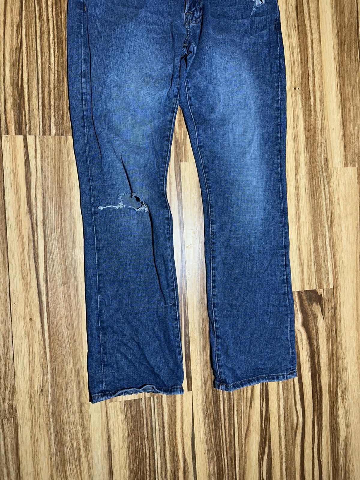 Lucky Brand Lucky Brand Men's Distressed Blue Jeans Size US 40 / EU 56 - 2 Thumbnail