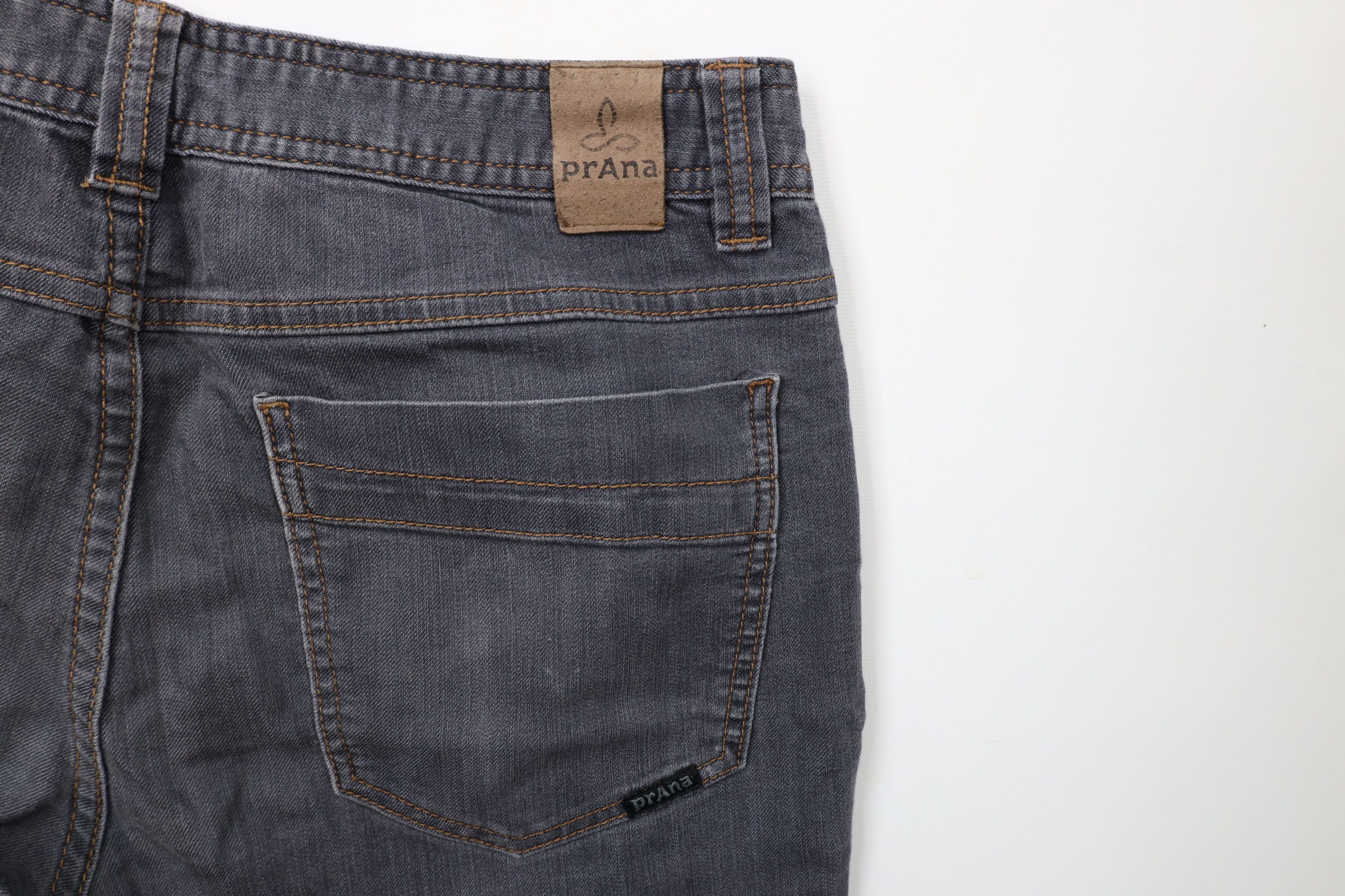 Prana × Vintage prAna Breathe Fit Stretch Faded Bridger Denim Jeans Gray Size US 34 / EU 50 - 12 Thumbnail