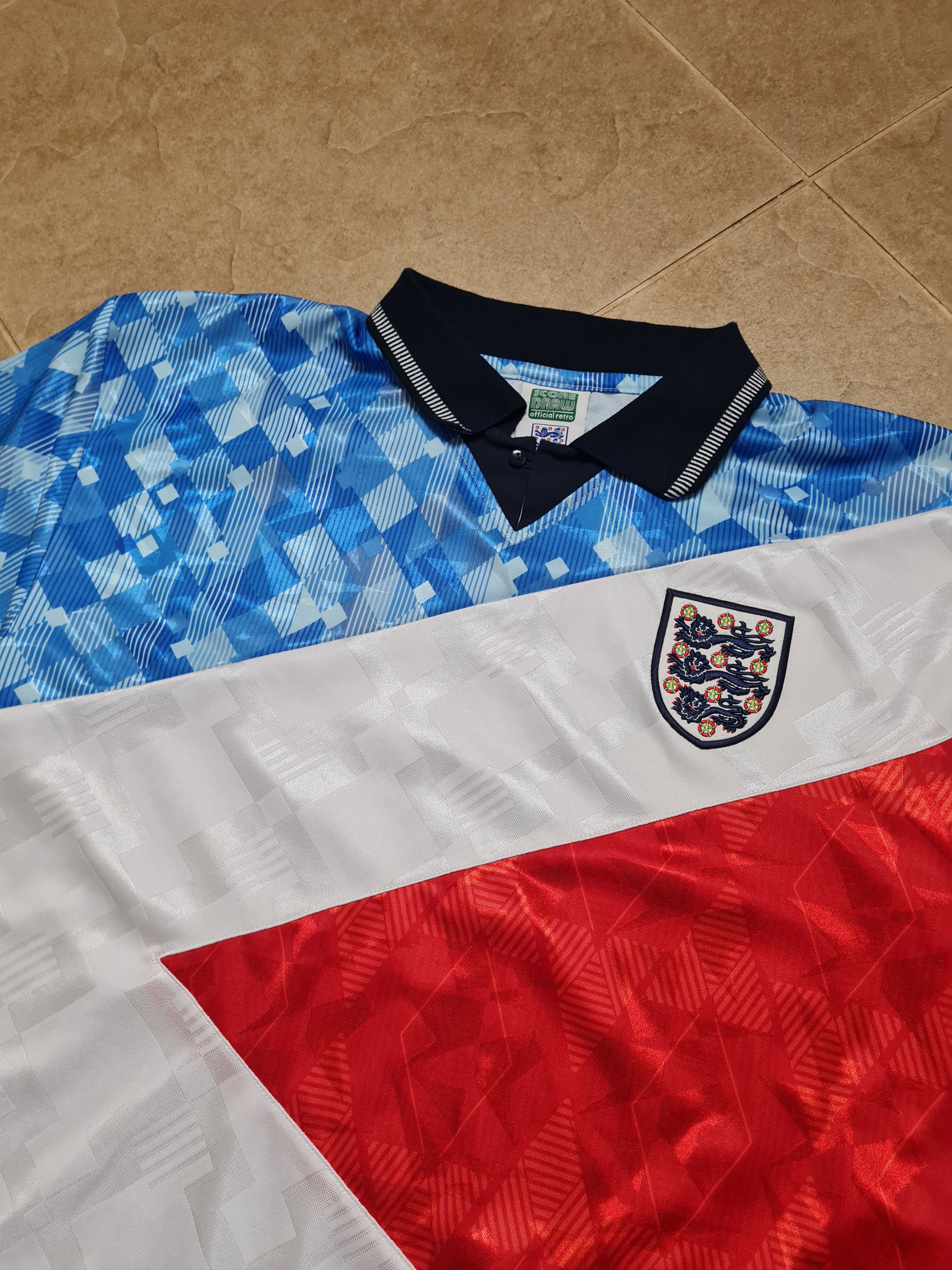 Other England Retro Remake Special Football Jersey Score Draw Size US L / EU 52-54 / 3 - 16 Thumbnail