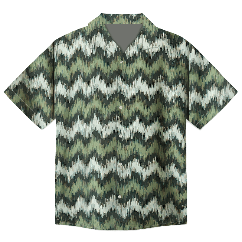 The Unbranded Brand × Vintage Zigzag Viscose Bowling Shirt | Graphic Shirt Size US S / EU 44-46 / 1 - 2 Thumbnail