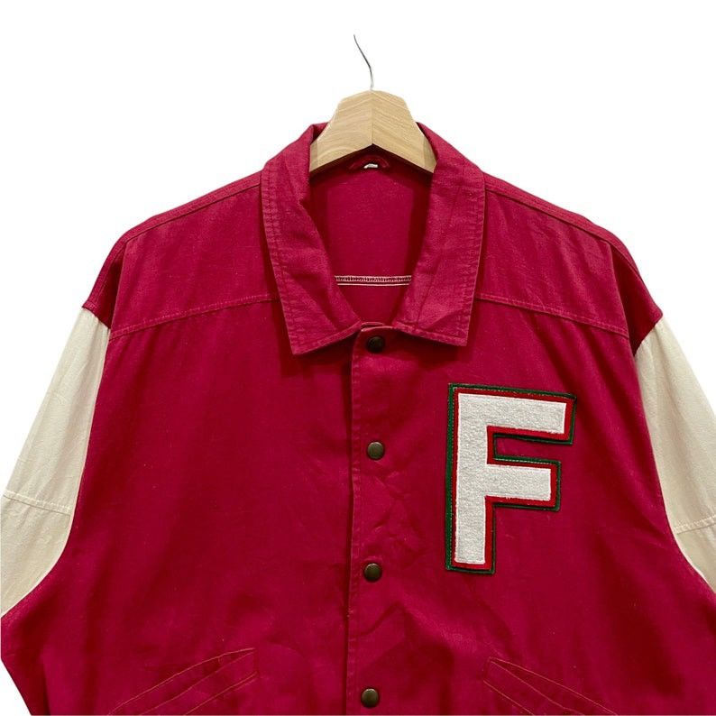 Japanese Brand × Sports Specialties × Vintage Vintage 90s Sport Shack Snap Button Varsity Jacket Size US L / EU 52-54 / 3 - 4 Thumbnail