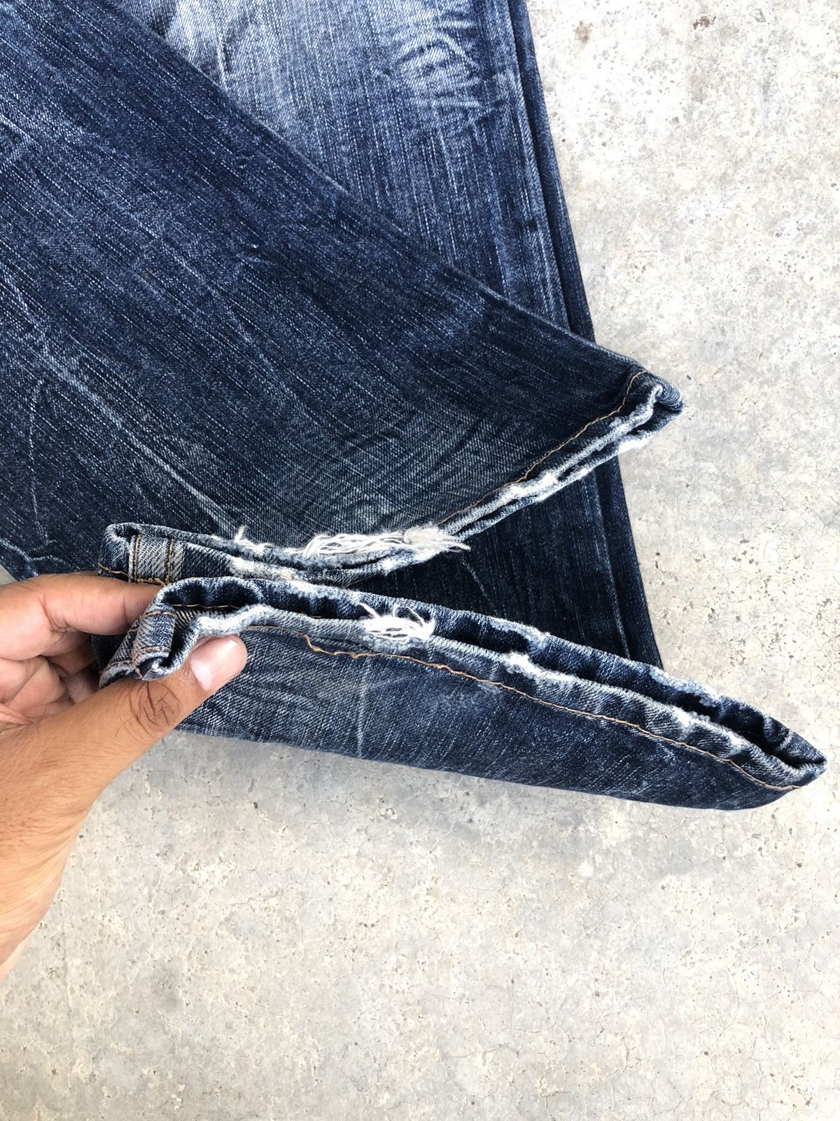 Japanese Brand Japanese Skulls Embroidered Jeans Distressed Jeans Patchwork Size US 37 - 14 Thumbnail