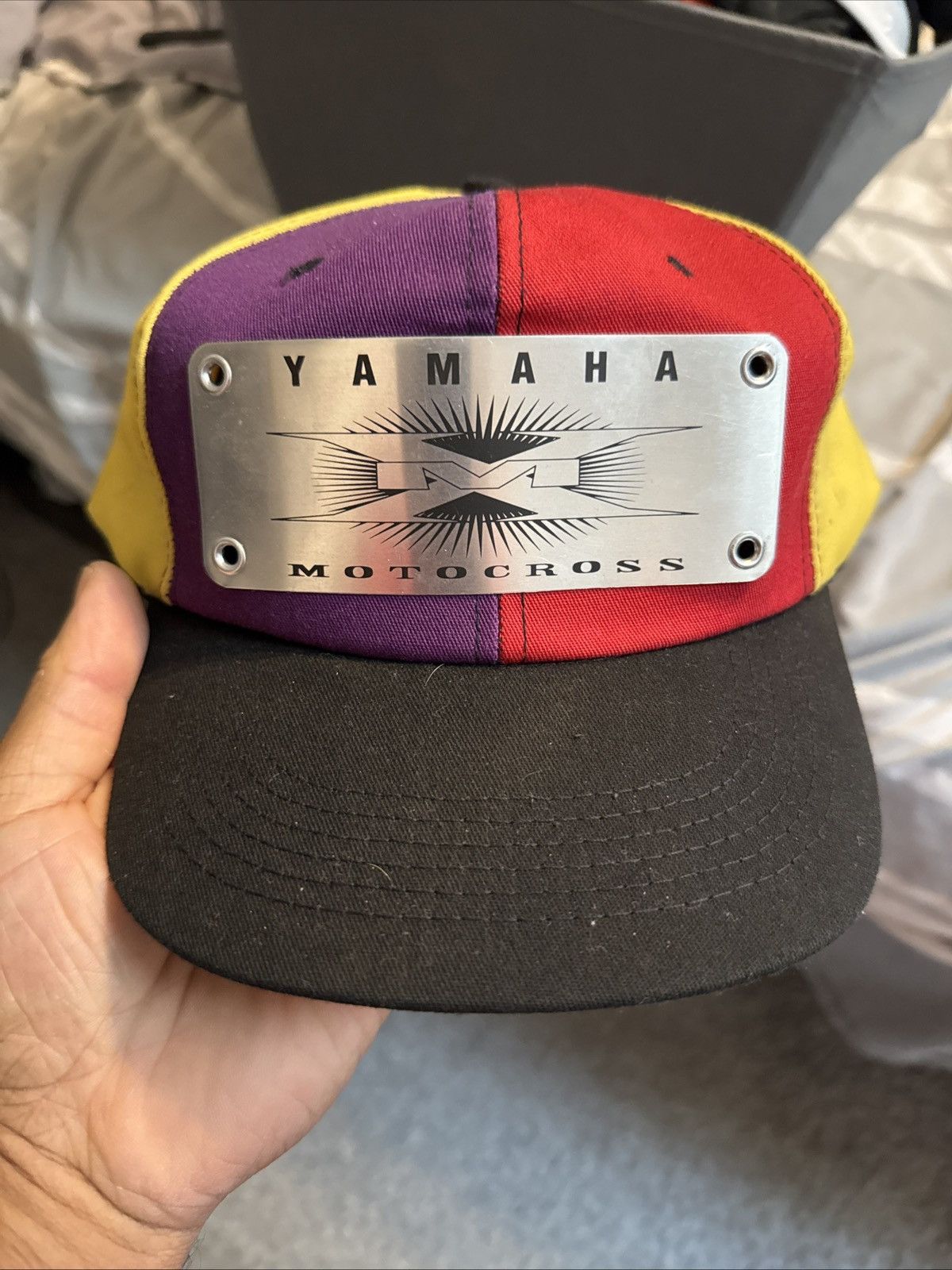 Yamaha Vintage Yamaha motocross promo hat Size ONE SIZE - 4 Thumbnail