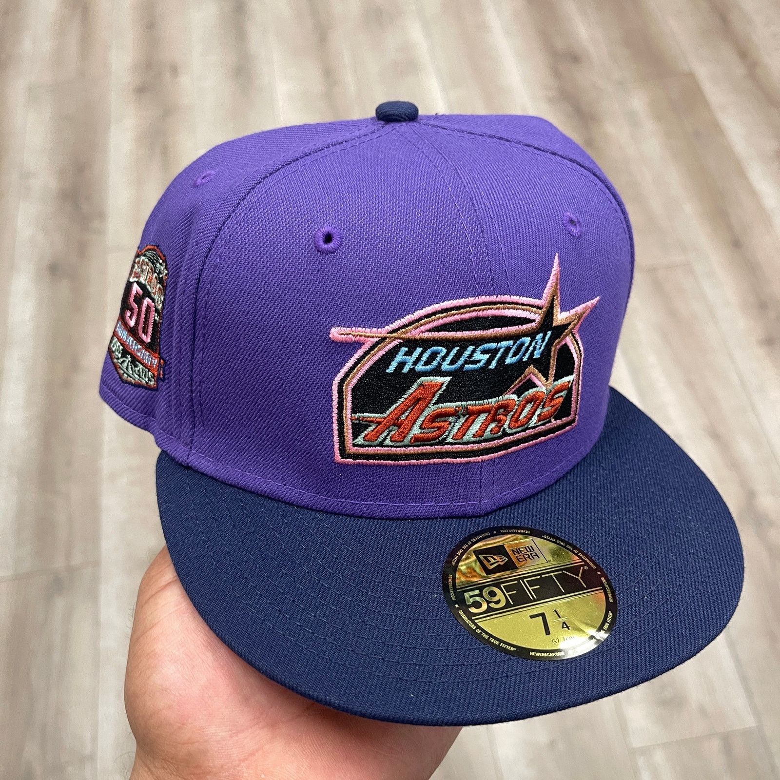 New Era New Era Houston Astros 59FIFTY fitted hat Purple Navy 7 1/4 Size ONE SIZE - 1 Thumbnail