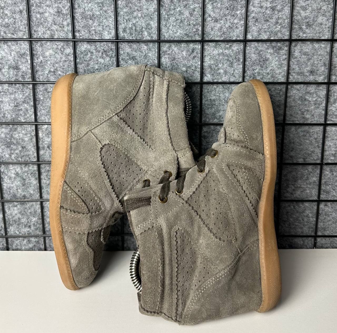 Japanese Brand Isabel Marant Style Wedge Hi-Top Sneakers US 5 Size US 6 / IT 36 - 4 Thumbnail