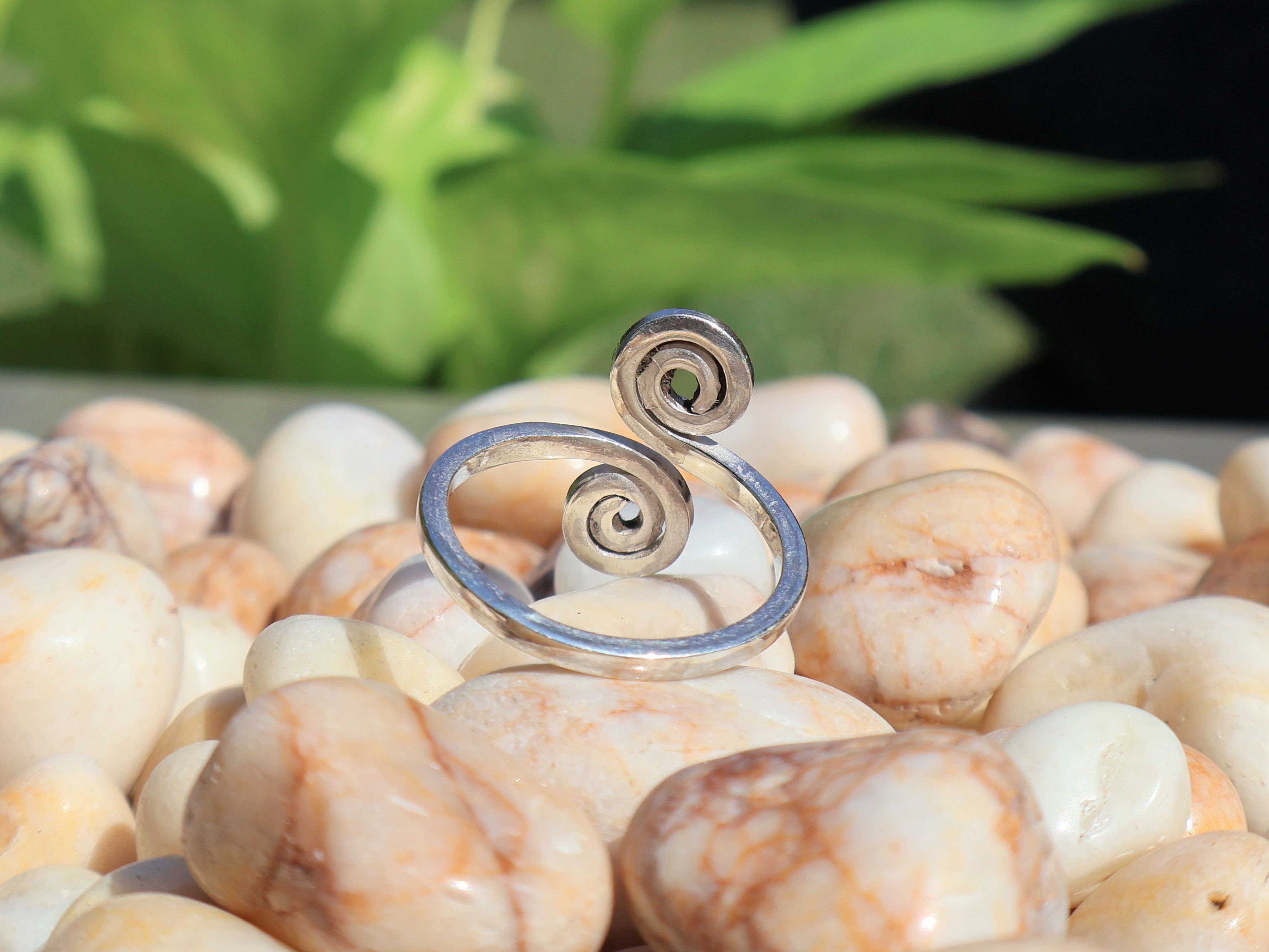Handmade Spiral ring, Handmade Sterling silver ring, Gift For Her, Size ONE SIZE - 3 Thumbnail