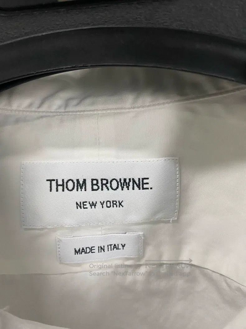 Thom Browne Thom Browne Short-Sleeve Striped Shirt - White Size US XL / EU 56 / 4 - 4 Thumbnail