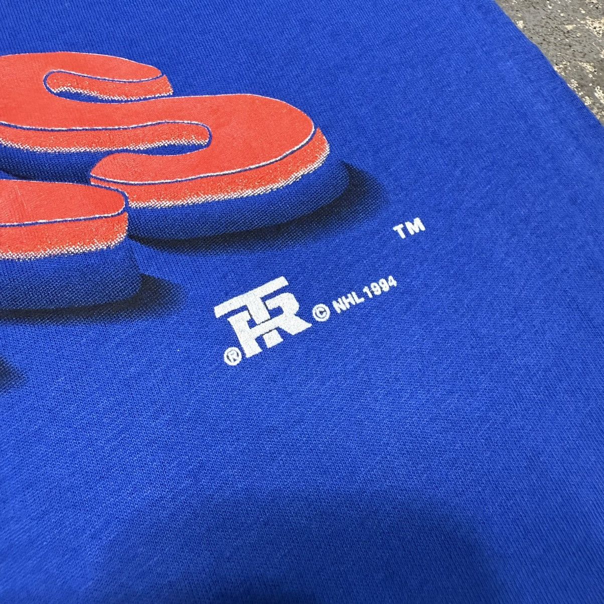 NHL Vintage New York Rangers Water Drip Logo NHL Tshirt 1994 Size US XL / EU 56 / 4 - 9 Thumbnail
