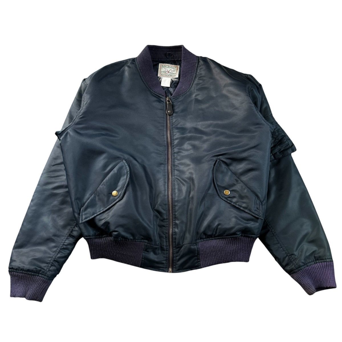 Acne Studios Navy Makio MA-1 bomber jacket | Grailed