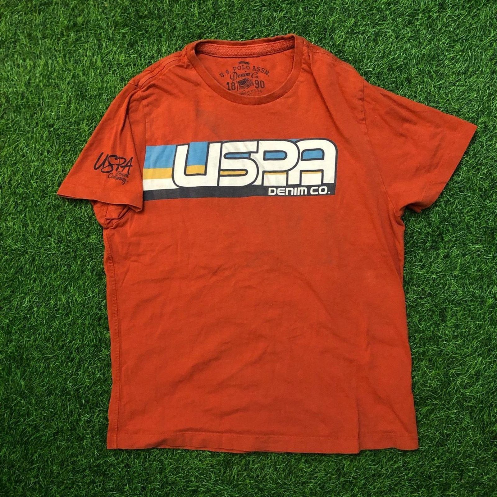 U.S. Polo Assn. Burnt Orange US Polo Assn. Denim Company Graphic Tee Size US L / EU 52-54 / 3 - 1 Thumbnail