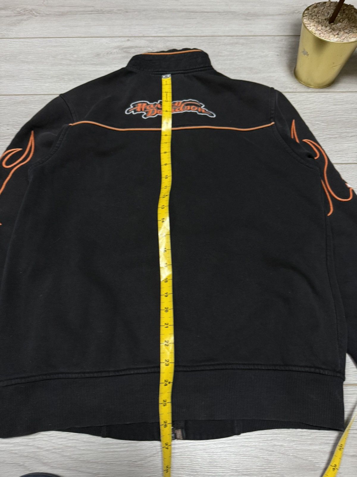 Harley Davidson Harley Davidson USA zip sweatshirt flames big logo Size US M / EU 48-50 / 2 - 11 Thumbnail