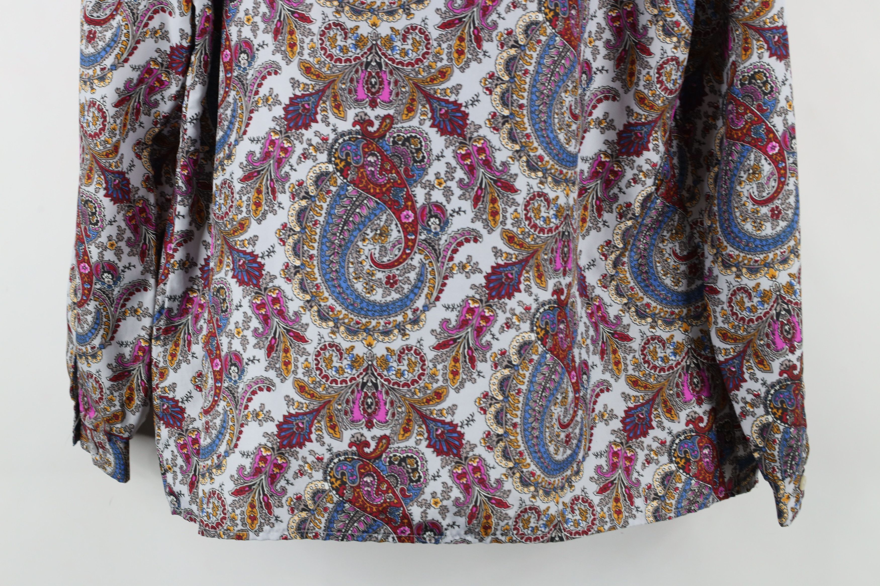 Vintage Vintage 70s Mid Century Modern MCM Paisley Button Shirt USA Size S / US 4 / IT 40 - 11 Thumbnail