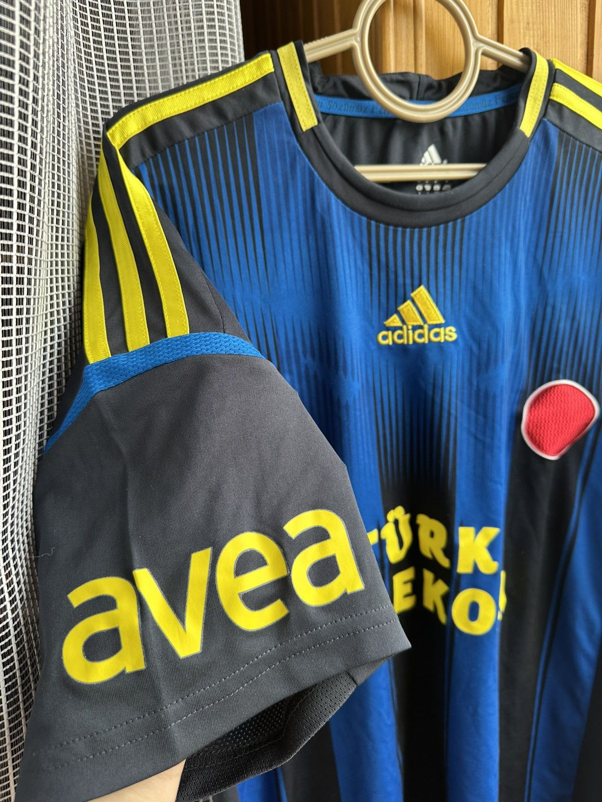 Adidas Fenerbahce Away Football Shirt 2012/13 Adidas Türk Telekom Size US L / EU 52-54 / 3 - 4 Thumbnail