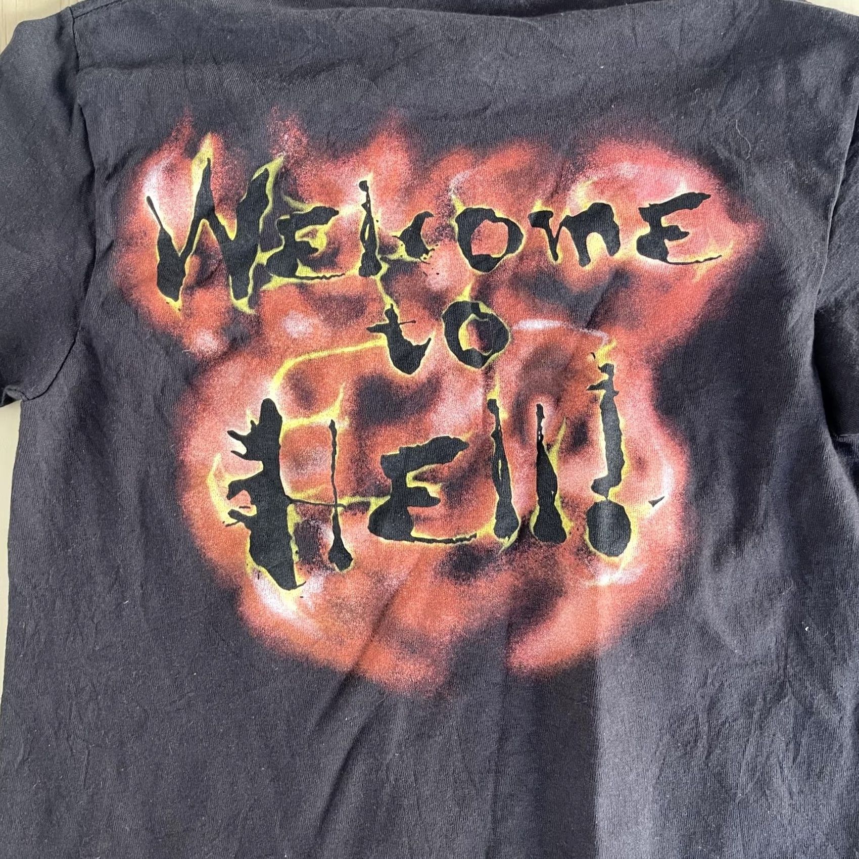 SOMET WWE Kane Raise Some Kane Shirt Mens Small Black Welcome To Hell Tee T-Shirt Size US S / EU 44-46 / 1 - 4 Thumbnail