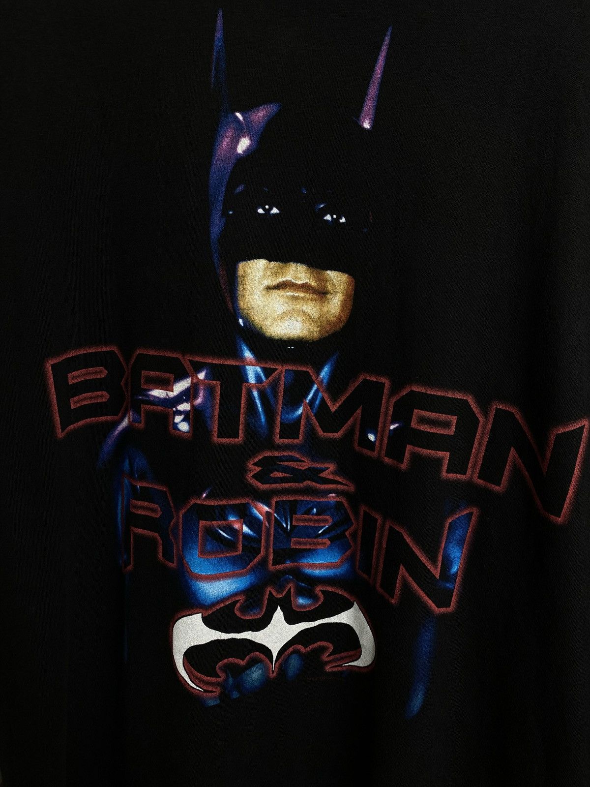 Vintage 90’s Vintage Batman & Robin Movie Promo Tee Shirt XLarge Size US XL / EU 56 / 4 - 2 Thumbnail