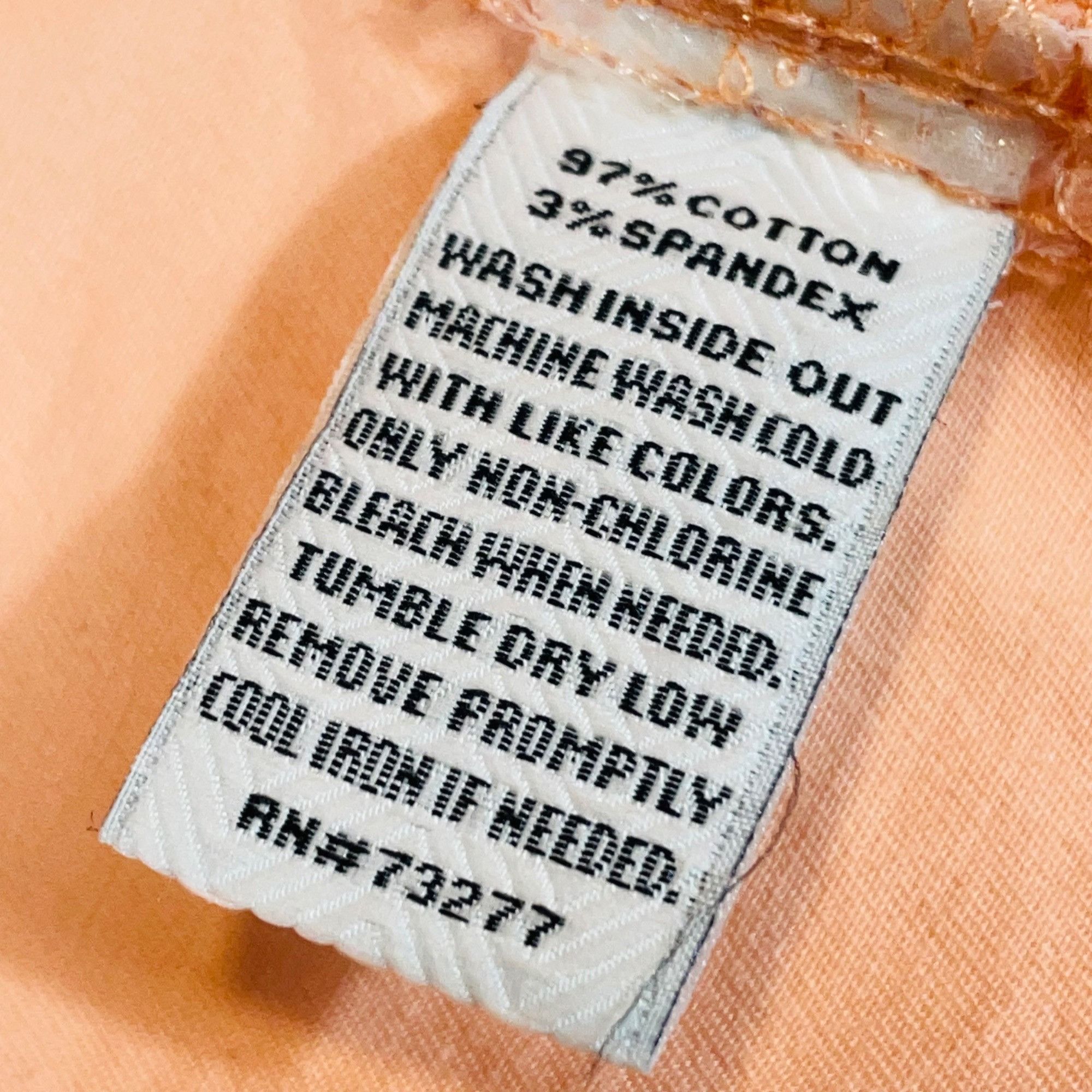 Sonoma Sonoma Peach Denim Jacket XS Women's Button-Up with Stretch Size XS / US 0-2 / IT 36-38 - 3 Thumbnail