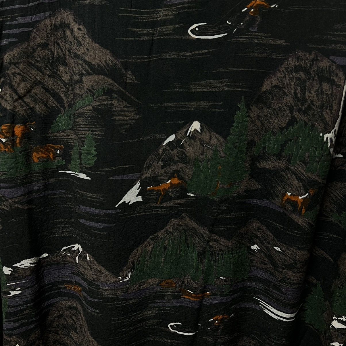 Allsaints Allsaints Redfern Landscape Poplin Shirt Outdoor Long Sleeve Size US L / EU 52-54 / 3 - 13 Thumbnail
