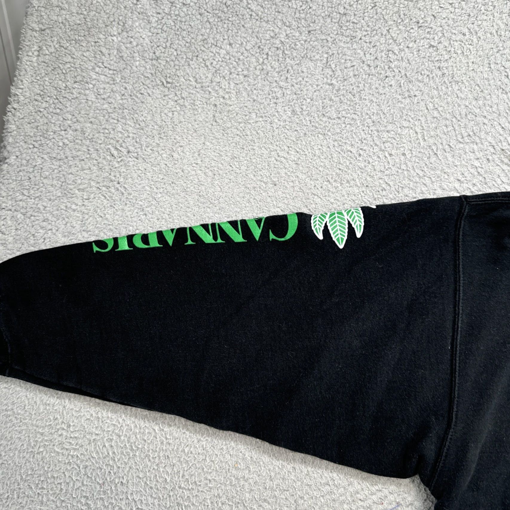 Logo 7 VINTAGE Kollege Town Cannabis Energy Drink Men XL Hoodie Sweatshirt Logo Hippie Black College Town Marijuana Size US XL / EU 56 / 4 - 3 Thumbnail