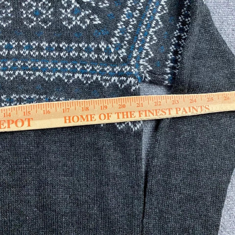 Other Esmara Sweater Women's Medium Fair Isle Knit Gray Pullover Size M / US 6-8 / IT 42-44 - 4 Thumbnail