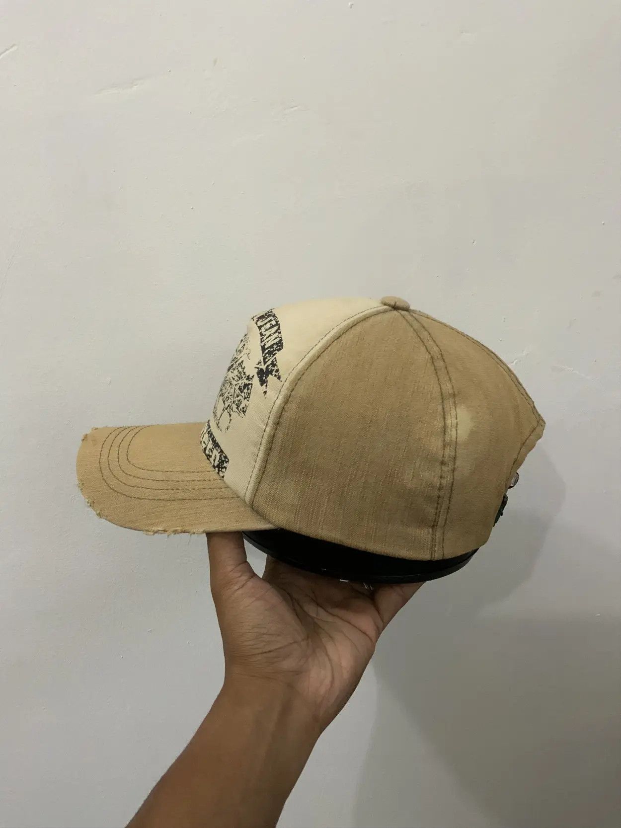 20471120 Road Jean Distressed Western Trucker Hat Size ONE SIZE - 2 Thumbnail