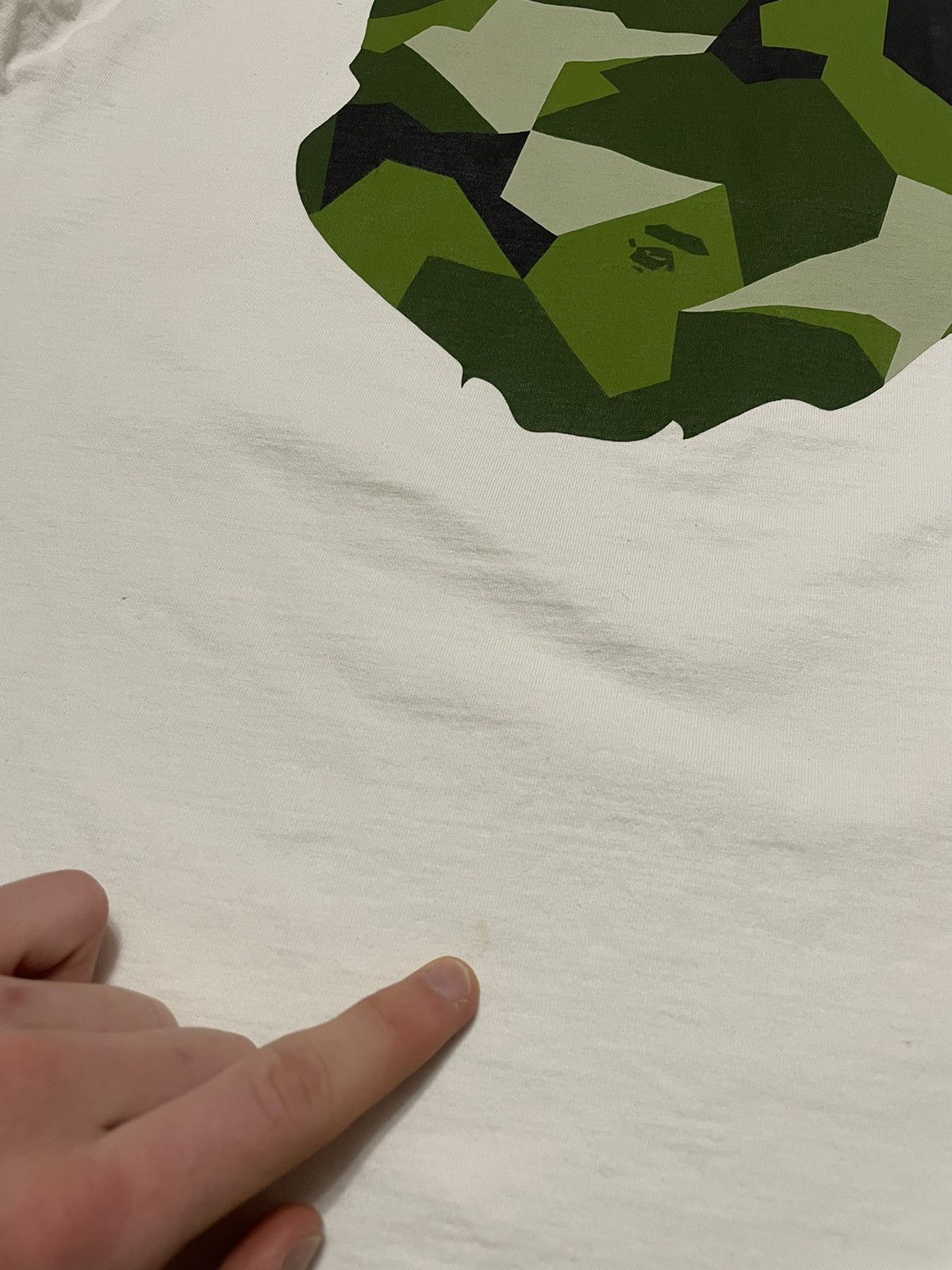Bape Splinter Camo Big Ape Head Tee Size US L / EU 52-54 / 3 - 21 Thumbnail
