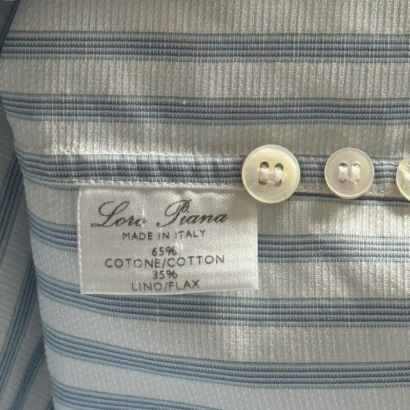 Loro Piana Loro Piana Shirt Striped Italy Highend Luxury Size US M / EU 48-50 / 2 - 9 Thumbnail