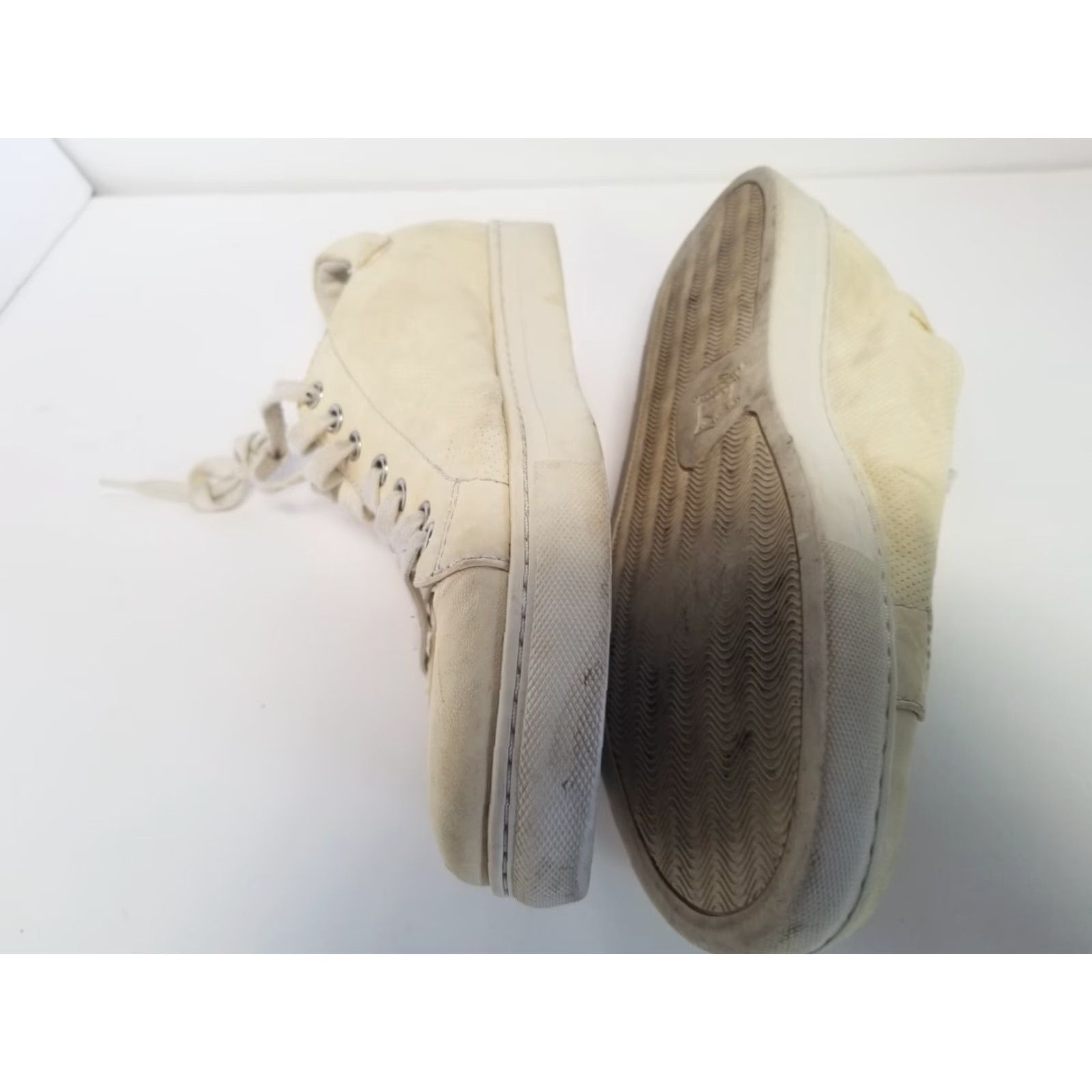 Vintage Trask Leather Comfort Lace Up Casual Sneakers Beige Men Size 9.5 Leather Sneaker Cushioned Rubber Casual Shoes M Vintage No Size US 10 / EU 43 - 7 Thumbnail