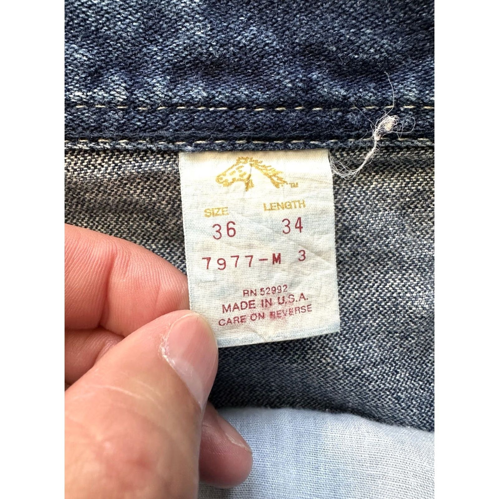 Jordache VINTAGE Jordache Jeans Blue Regular 36 Waist 26.5 Inseam 28.5 Inseam 80s Horse Head Logo Mens Womens Girls Boys Size 25" / US 0 / IT 36 - 5 Thumbnail