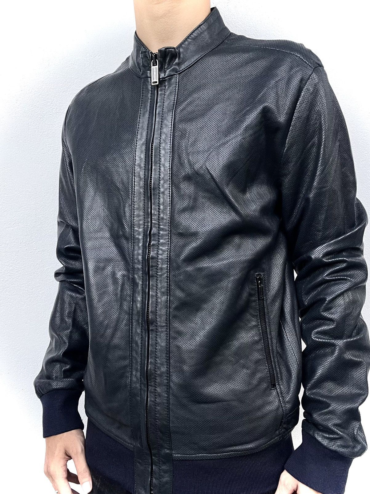 Dirk Bikkembergs 2000s Dirk Bikkembergs Leather Jacket Size US L / EU 52-54 / 3 - 6 Thumbnail