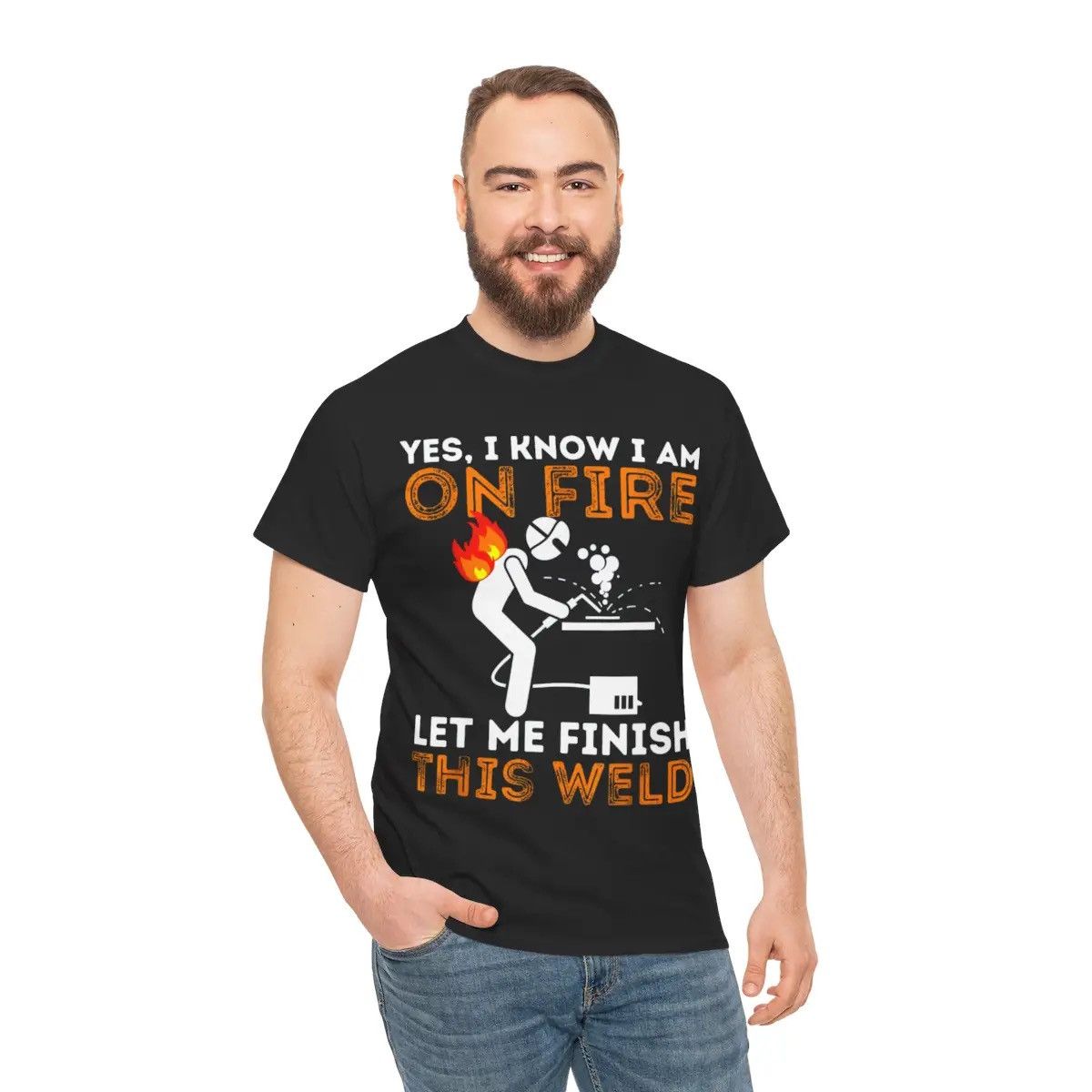 Other Yes I know I Am On Fire - Let me Finish This Weld T-Shirt L Size US L / EU 52-54 / 3 - 1 Thumbnail