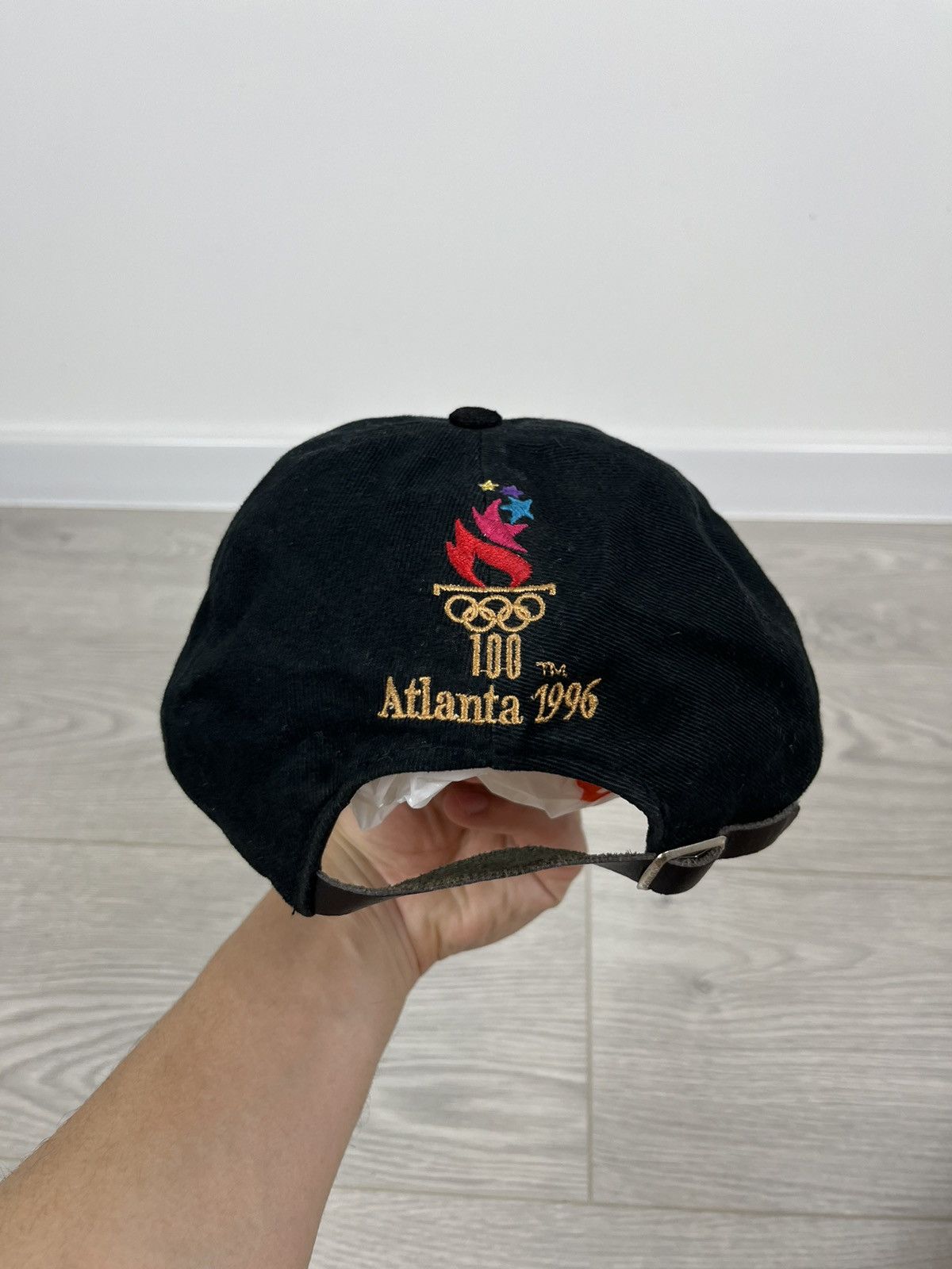 USA Olympics × Vintage Atlanta 1996 Olympic Games Vintage Black Cap Hat Size ONE SIZE - 5 Thumbnail