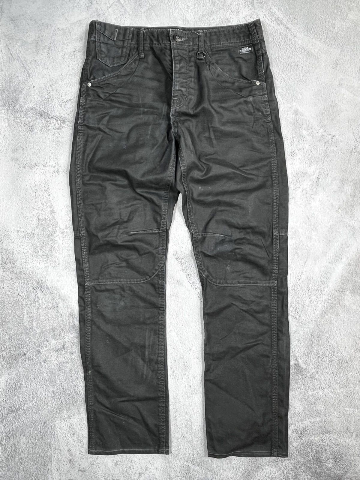 Vintage Vintage Y2K Japanese faded waxed style denim jeans size 32 Size US 31 - 4 Thumbnail