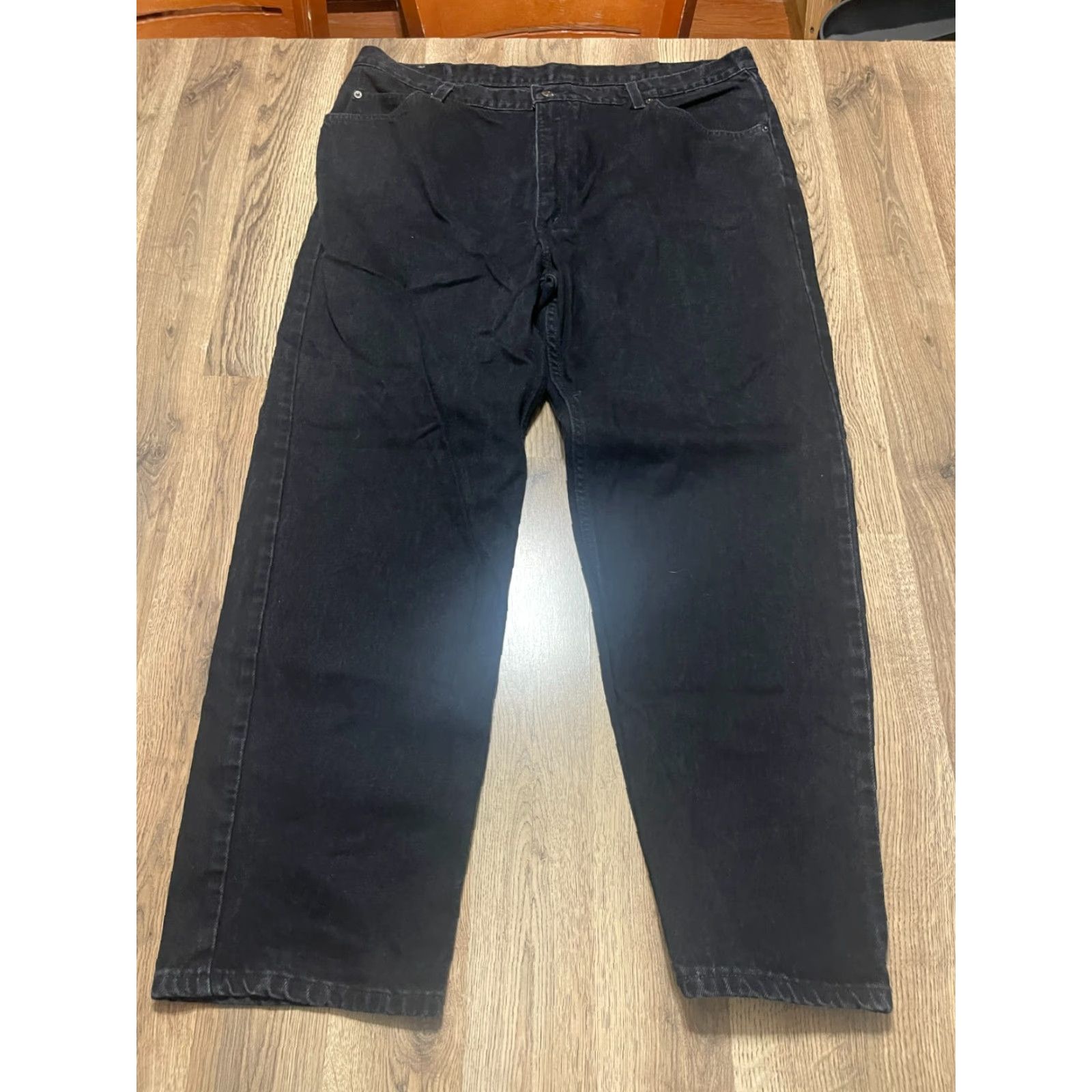 Vintage Brittania Jeans Men's 40x30 Black Straight Dark Wash Jeans Jeans Dark Wash Regular 40x30 Mens Straight Britania Size US 40 / EU 56 - 2 Thumbnail