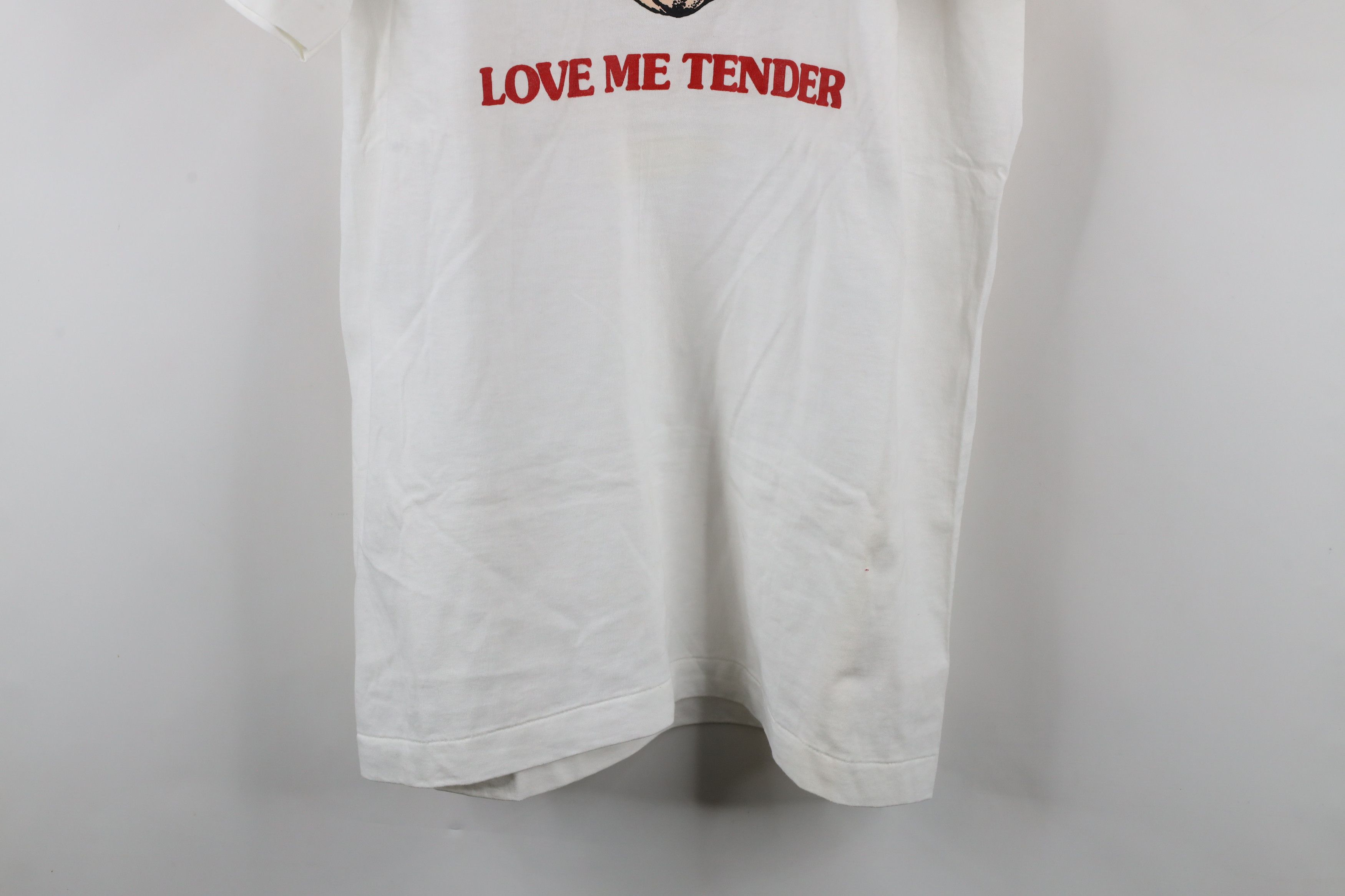 Vintage Vintage 90s Love Me Tender Pig Restaurant T-Shirt USA Size US XL / EU 56 / 4 - 3 Thumbnail