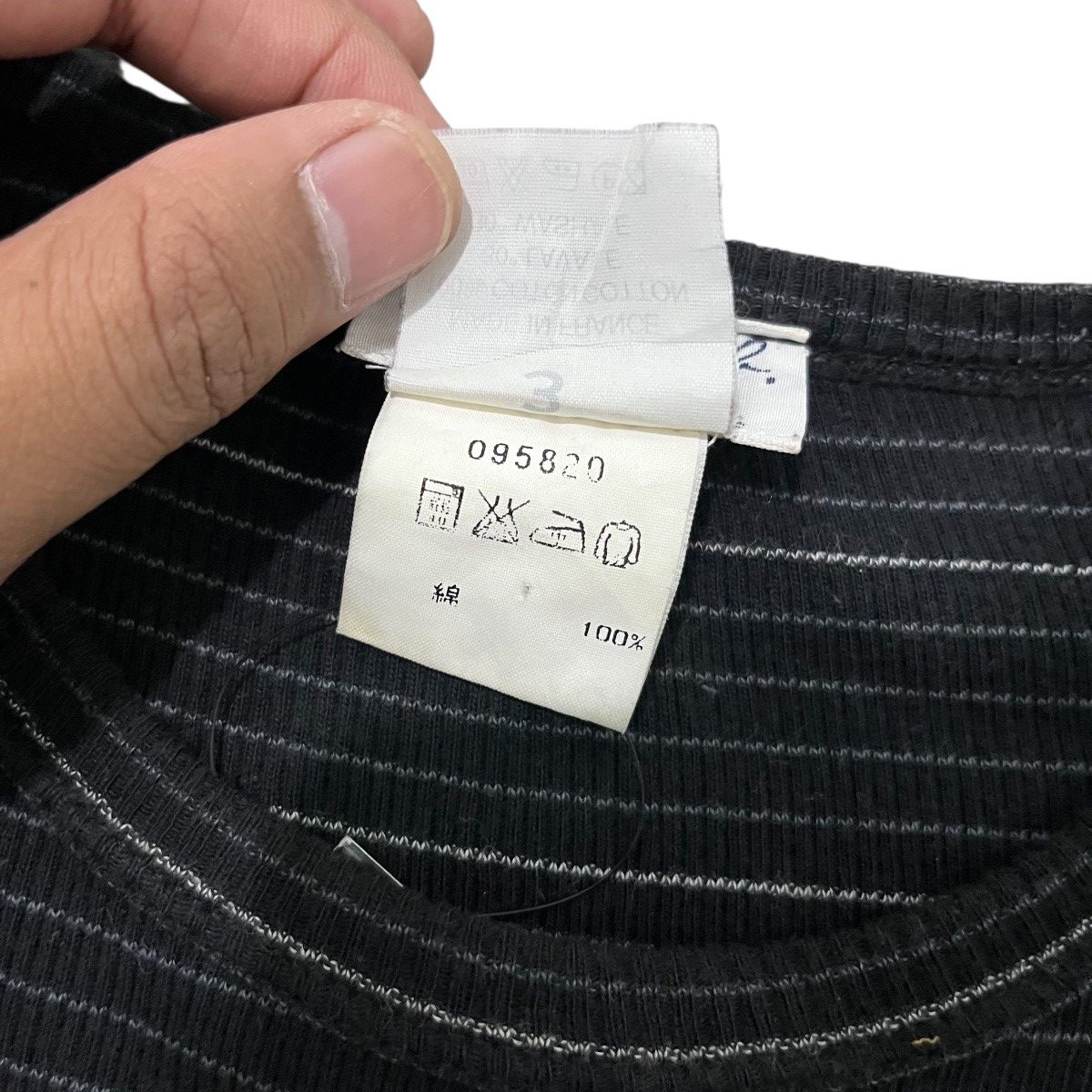 agnes b. Agnes.B Stripe Raglan Shirt Lgb Style Size M / US 6-8 / IT 42-44 - 6 Thumbnail