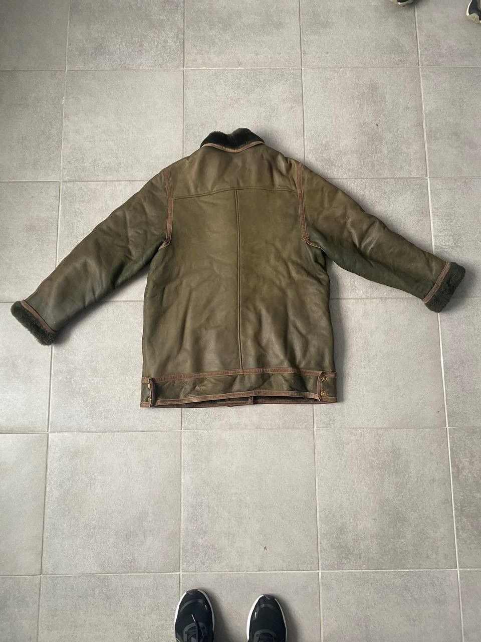 Celine Celine Vintage Shearling Jacket Made in France 80s Rare sz L Size US L / EU 52-54 / 3 - 11 Thumbnail