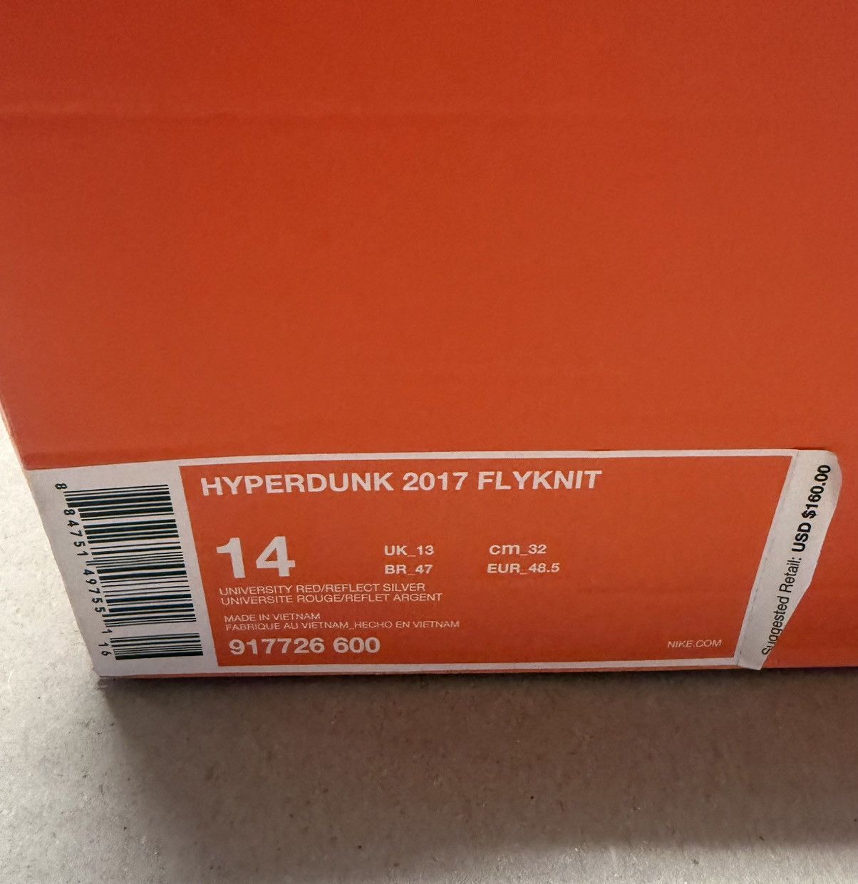 Nike Nike React Hyperdunk 2017 Flyknit Red Men’s size 14 Rare! Size US 14 / EU 47 - 6 Thumbnail