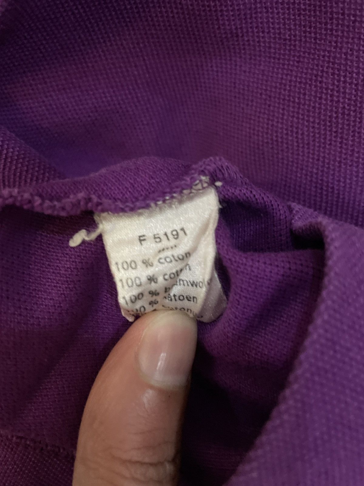 Lacoste × Vintage Lacoste Polo Shirt - Purple - Size M Size US M / EU 48-50 / 2 - 5 Thumbnail