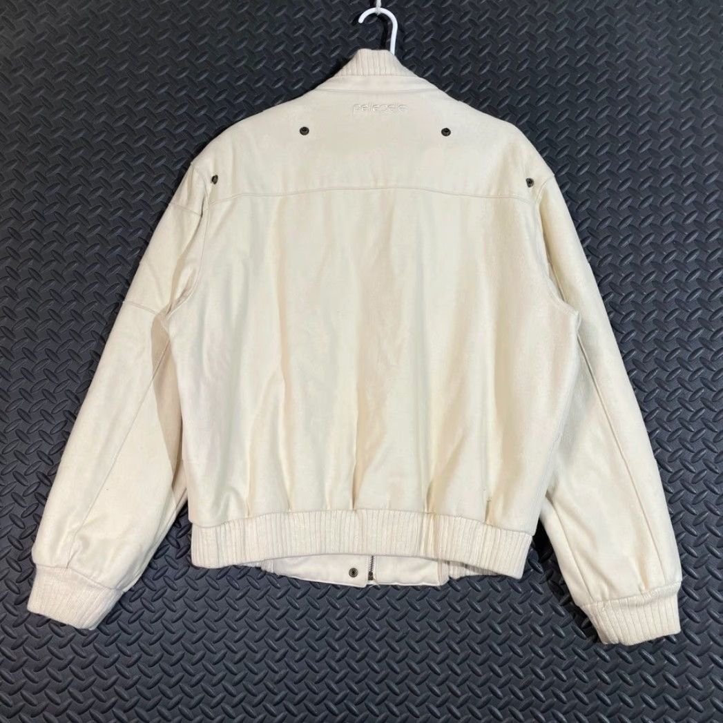 Pelle Pelle Pelle Pelle Utility Jacket 3XL Beige Wool Blend Full Zip Hip Hop Y2K Streetwear Mens Big & Tall Wool Beige 3XL Full Zip Jacket Size US XXL / EU 58 / 5 - 5 Thumbnail