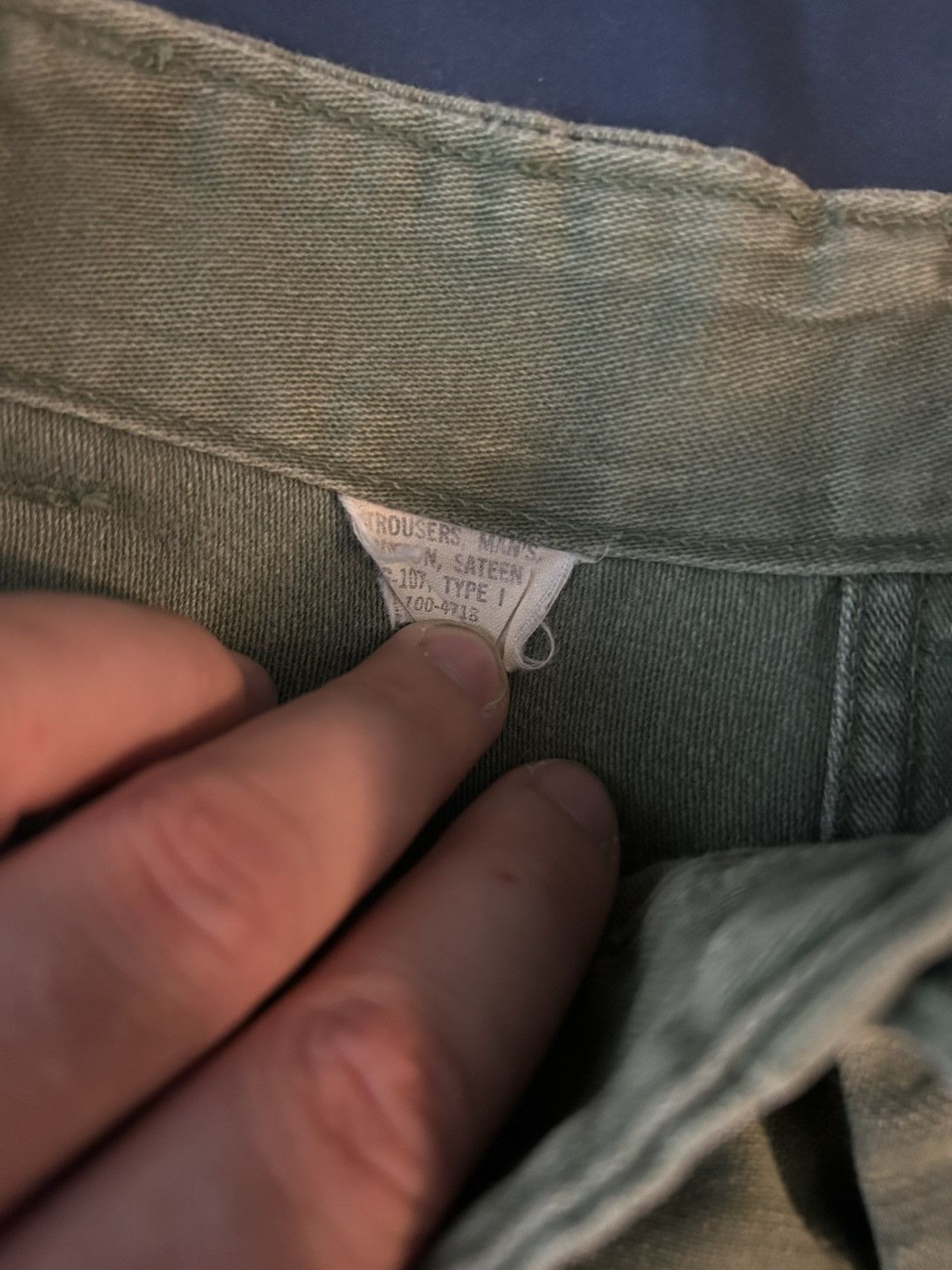 Vintage OG-107 GI x Military x Surplus x Sateen Trousers Size US 32 / EU 48 - 6 Thumbnail