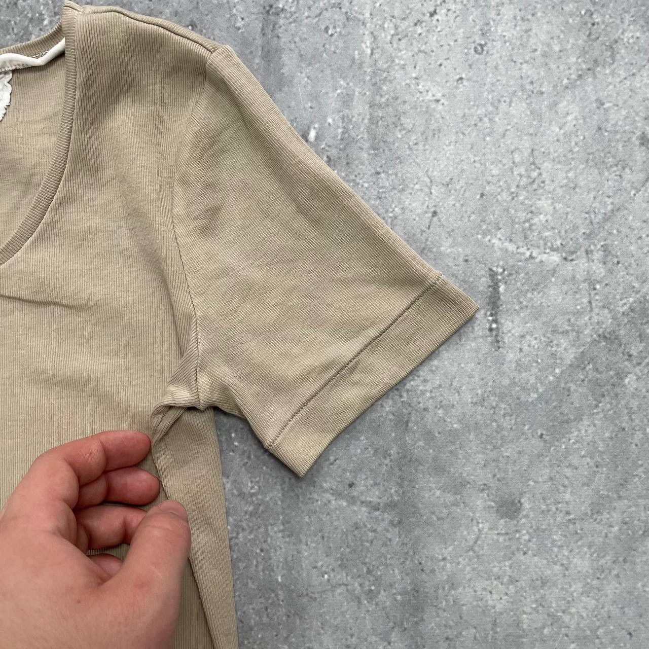 Other Lorena Antoniazzi Scoop Neck T Shirt Women’s Beige Size 44 Size M / US 6-8 / IT 42-44 - 13 Thumbnail