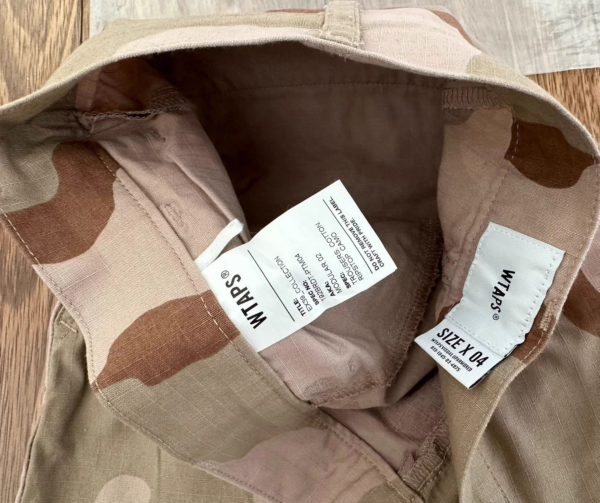 Wtaps WTAPS MODULAR 02 Camo Cotton RIPSTOP Cargo 99 XL Size US 34 / EU 50 - 3 Thumbnail