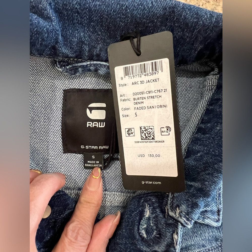 G-Star G-Star RAW Arc 3D Denim Jacket – Faded Santorini – NWT – S Size S / US 4 / IT 40 - 3 Thumbnail