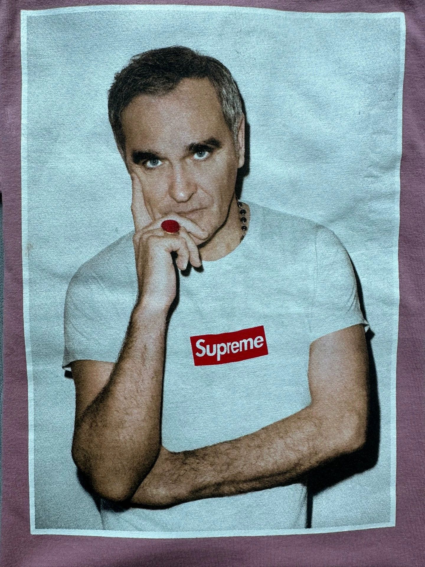 Supreme Supreme Morrissey Character Tee Pink M Size US M / EU 48-50 / 2 - 2 Thumbnail