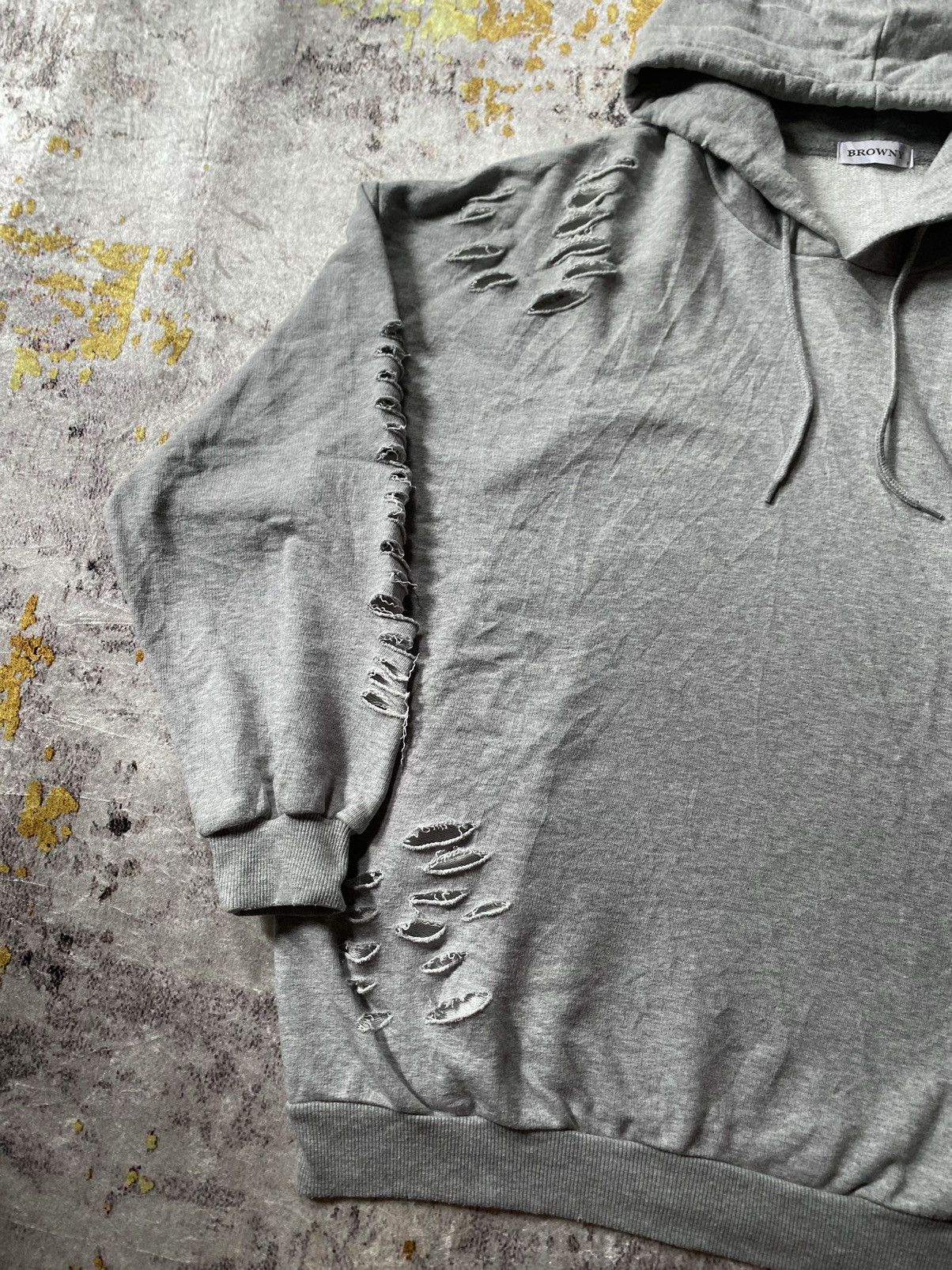 If Six Was Nine × Japanese Brand × Le Grande Bleu (L.G.B.) Japanes Browny Distressed hoodie oversize Size US XL / EU 56 / 4 - 5 Thumbnail