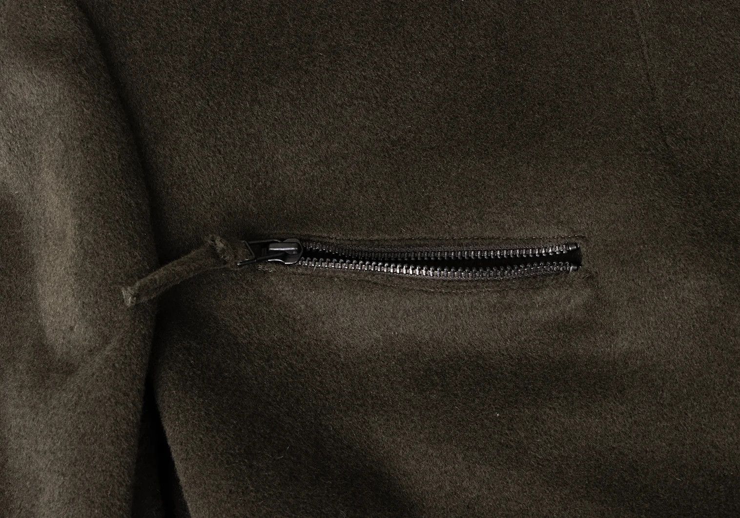 Jean Paul Gaultier Angora Wool Belted Shaggy Coat in Khaki Size 48 Size US M / EU 48-50 / 2 - 4 Thumbnail
